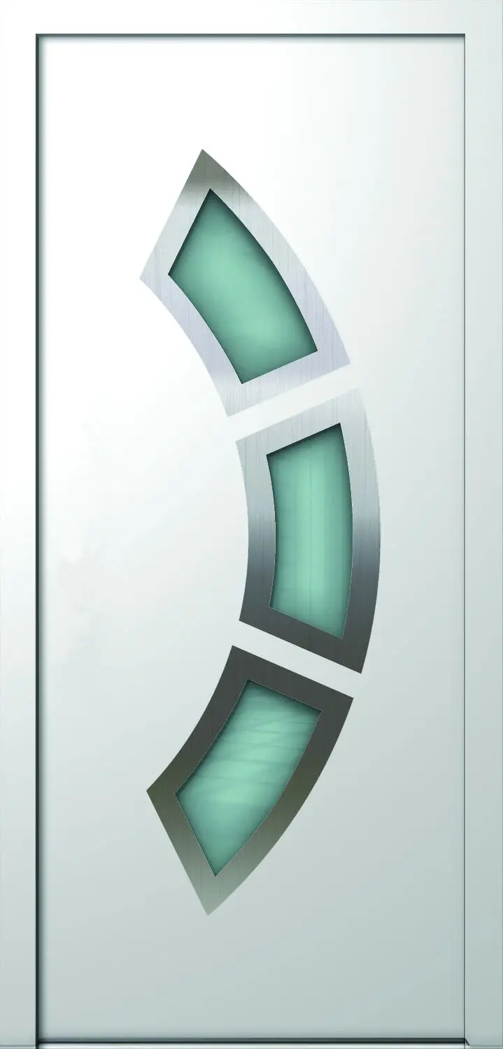 Beli ALU panel sa inox aplikacijom
