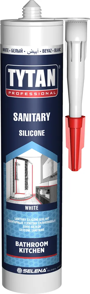 Tytan Professional sanitarni silikon beli 280 ml