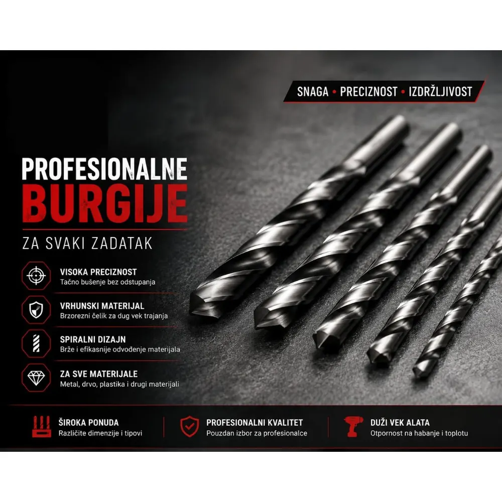 Burgije za metal iz ponude Gigal Valjevo